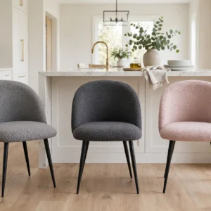 SEDIA "PALOMA" TESSUTO BOUCLE