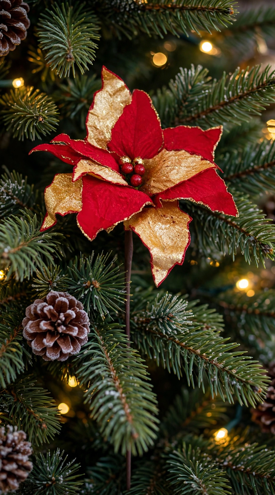 RAMO DECORATIVO "STELLA DI NATALE"