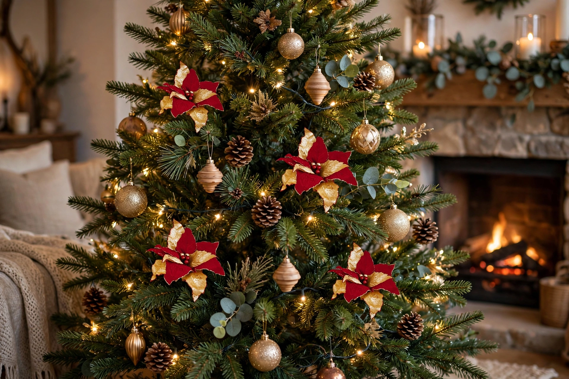 RAMO DECORATIVO "STELLA DI NATALE"