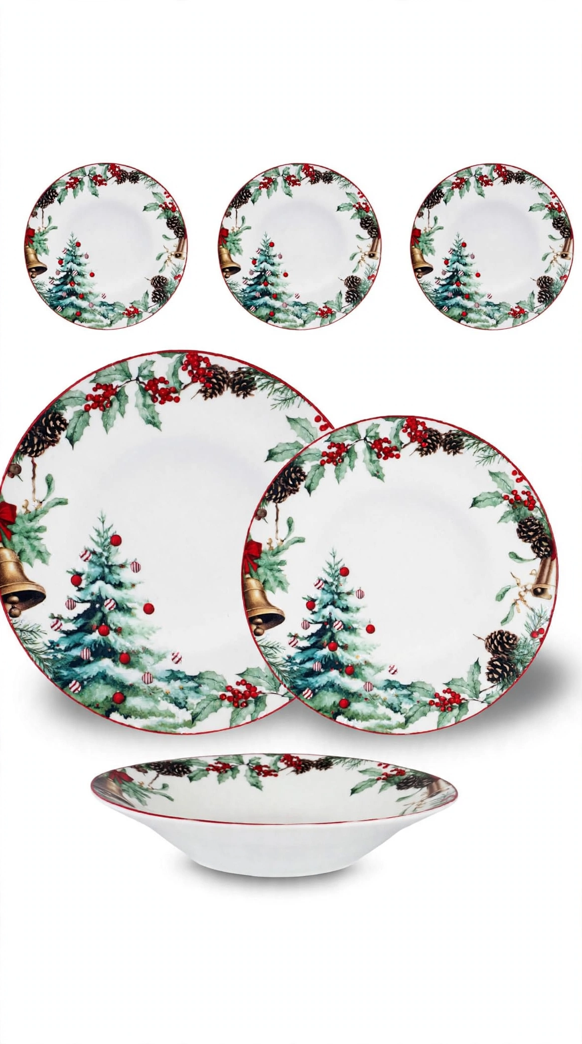 SERV. PIATTI 18 PZ "MAGIA DEL NATALE"